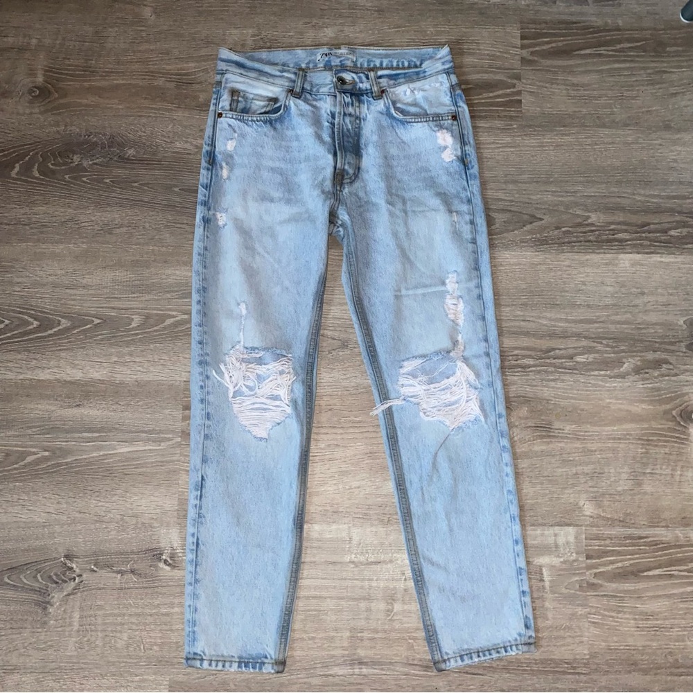 Zara Ripped Slim Jeans